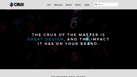 What Crux.studio website looked like in 2021 (3 years ago)
