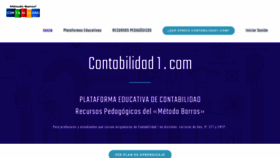 What Contabilidad1.com website looked like in 2021 (3 years ago)