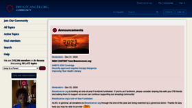 What Community.breastcancer.org website looked like in 2021 (3 years ago)