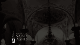 What Churchofsaintagnes.org website looked like in 2021 (3 years ago)