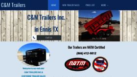 What Candmtrailers.com website looked like in 2021 (4 years ago)