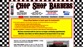 What Chopshopbarbers.com website looked like in 2021 (3 years ago)