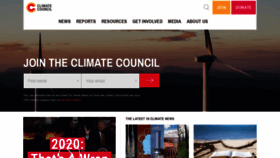 What Climatecouncil.org.au website looked like in 2021 (3 years ago)