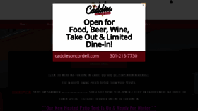 What Caddiesoncordell.com website looked like in 2021 (3 years ago)