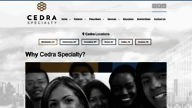 What Cedraspecialty.com website looked like in 2021 (3 years ago)