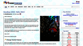 What Codeforces.cc website looked like in 2021 (3 years ago)