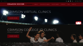 What Crimsonsoccer.us website looked like in 2021 (3 years ago)