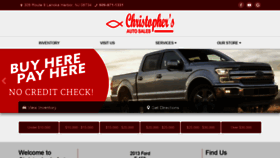 What Christophersauto.com website looked like in 2021 (3 years ago)