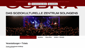 What Cobra-solingen.de website looked like in 2021 (3 years ago)