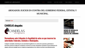 What Candelas-abogados.com website looked like in 2021 (3 years ago)
