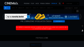 What Cine-max.sk website looked like in 2021 (3 years ago)