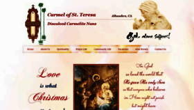 What Carmelteresa.org website looked like in 2021 (3 years ago)