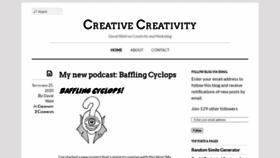 What Creativecreativity.com website looked like in 2021 (3 years ago)