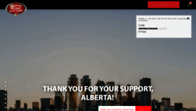 What Calgaryhospitalhomelottery.com website looked like in 2021 (3 years ago)