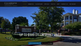 What Clearwatercreekapartments.com website looked like in 2021 (3 years ago)