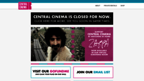 What Centralcinema865.com website looked like in 2021 (3 years ago)