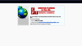 What Christianplumbingandtile.com website looked like in 2021 (3 years ago)