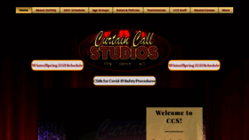 What Curtaincallstudios.com website looked like in 2021 (5 years ago)