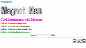 What Coolmagnetman.com website looked like in 2021 (3 years ago)