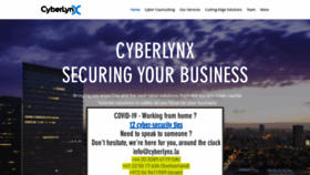 What Cyberlynx.lu website looked like in 2021 (3 years ago)