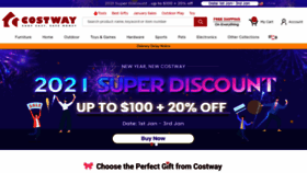 What Costway.com website looked like in 2021 (3 years ago)