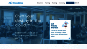 What Cloudops.com website looked like in 2021 (4 years ago)