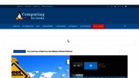 What Computingforgeeks.com website looked like in 2021 (3 years ago)