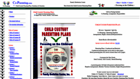 What Coparenting.com website looked like in 2021 (3 years ago)