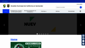 What California-santander.gov.co website looked like in 2021 (3 years ago)