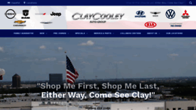 What Claycooley.com website looked like in 2021 (3 years ago)