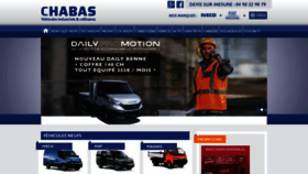 What Chabas-vehicules.fr website looked like in 2021 (3 years ago)