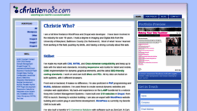 What Christiemade.com website looked like in 2021 (3 years ago)
