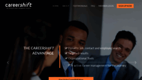 What Careershift.com website looked like in 2021 (3 years ago)