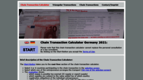 What Chaintransaction-calculator.de website looked like in 2021 (3 years ago)