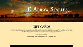 What C-arrow-stables.com website looked like in 2021 (3 years ago)