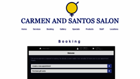 What Carmenandsantos.com website looked like in 2021 (3 years ago)