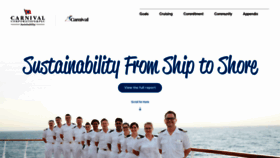What Carnivalsustainability.com website looked like in 2021 (3 years ago)