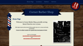 What Cornerbarbershop.com website looked like in 2021 (3 years ago)