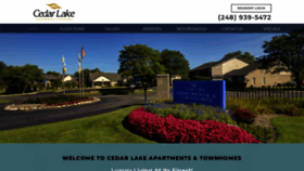 What Cedarlakeapartmenthomes.com website looked like in 2021 (3 years ago)