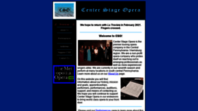 What Csopera.org website looked like in 2021 (3 years ago)