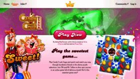 What Candycrush.com website looked like in 2021 (3 years ago)