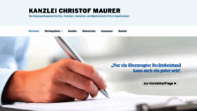 What Christof-maurer.de website looked like in 2021 (3 years ago)