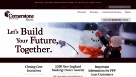 What Cornerstonebank.com website looked like in 2021 (3 years ago)