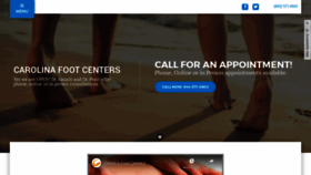 What Carolinafootcenters.com website looked like in 2021 (5 years ago)
