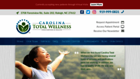 What Carolinatotalwellness.com website looked like in 2021 (5 years ago)