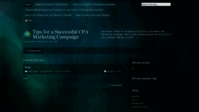 What Cpamarketingcampaign.wordpress.com website looked like in 2021 (3 years ago)