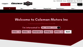 What Colemandodge.com website looked like in 2021 (3 years ago)