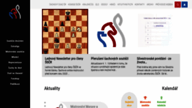 What Chess.cz website looked like in 2021 (5 years ago)