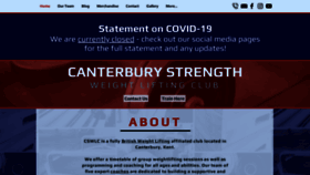 What Canterburystrength.com website looked like in 2021 (3 years ago)