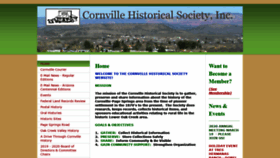 What Cornville-historical-society.org website looked like in 2021 (3 years ago)